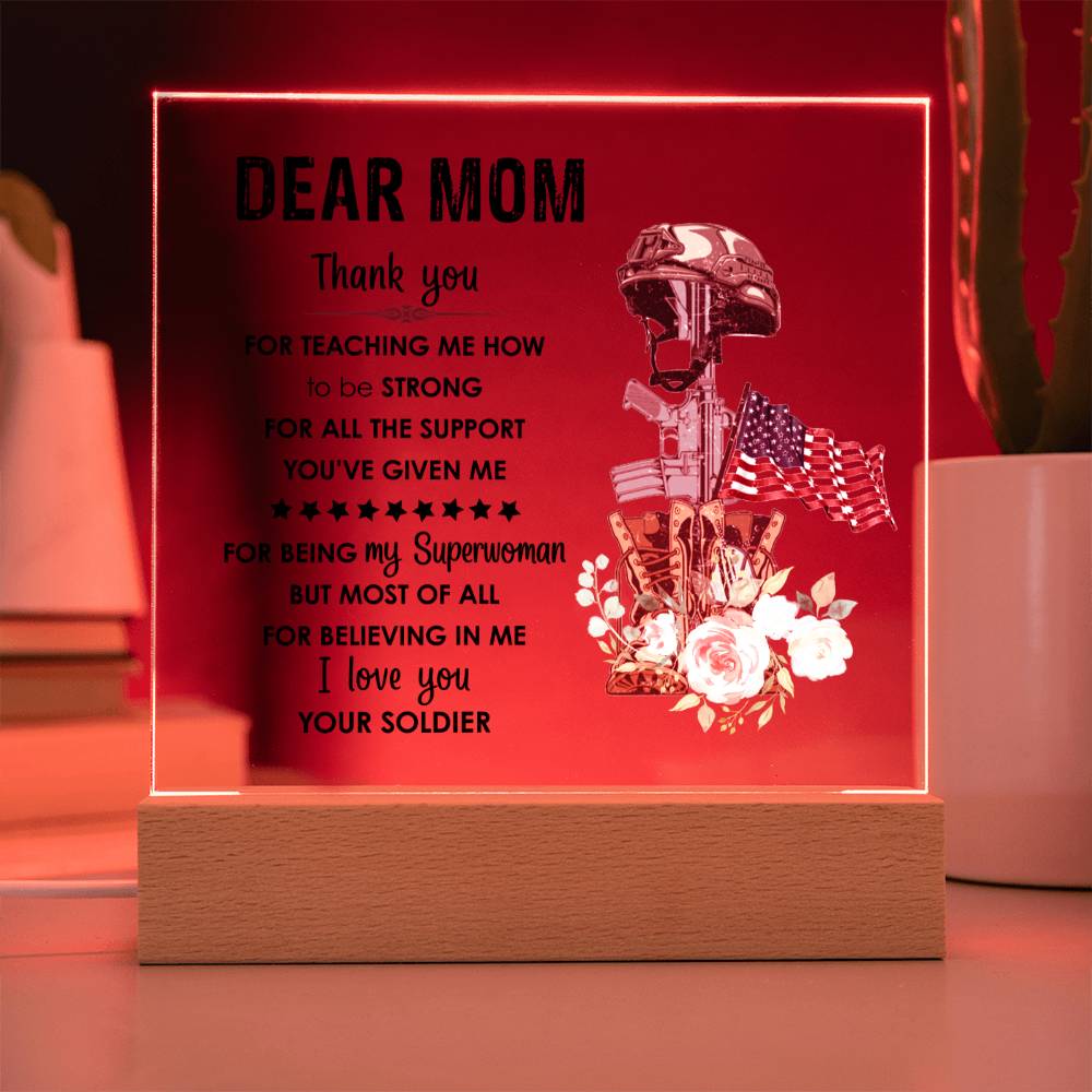 For Mom | Square Acrylic Plaque