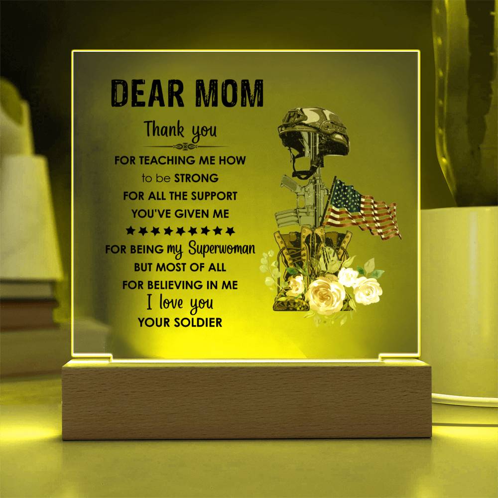 For Mom | Square Acrylic Plaque