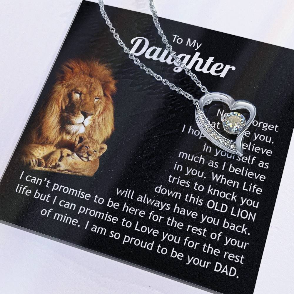 To My Daughter | Never Forget That I Love You - Forever Love Necklace