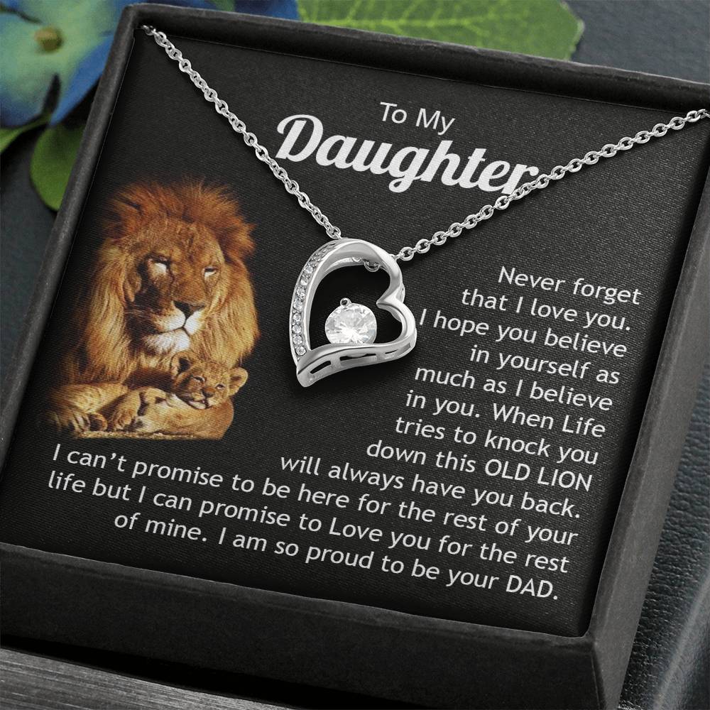 To My Daughter | Never Forget That I Love You - Forever Love Necklace