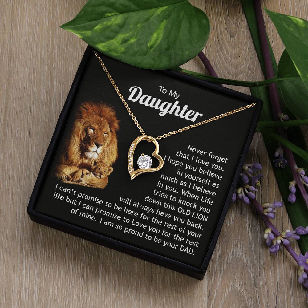 To My Daughter | Never Forget That I Love You - Forever Love Necklace